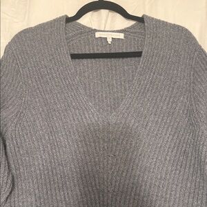 NakedCashmere Heather Gray V-Neck Sweater